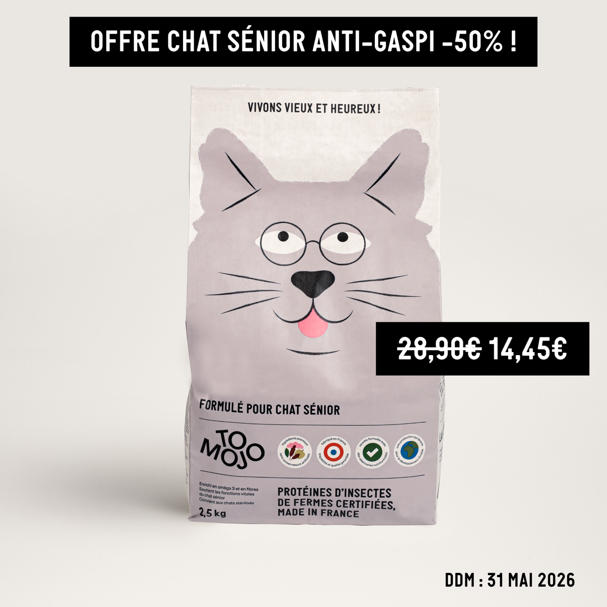 Insect kibble and treats for cats – Tomojo