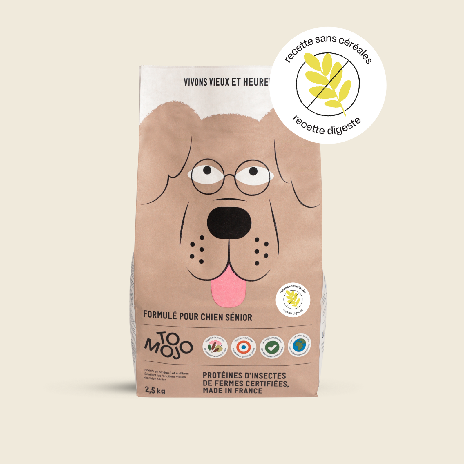 Insect-based kibble for senior dogs – Tomojo